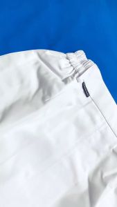 Rok Sekolah SMA & SMP Panjang Putih Belah Satu Depan Pinggang Karet