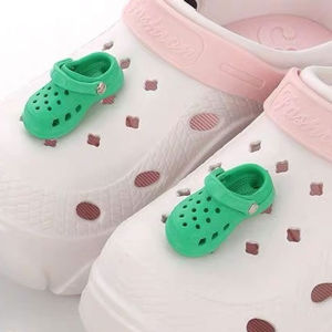 2Pcs New Shoe Charms fit Crocs Clogs Garden Shoes Accessories DIY 3D Small Shoe Cute Mini Shoe Charms for Women