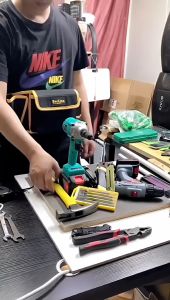 COD JIEKE Tas Pinggang Perkakas Teknisi Listrik Tukang Bor Serbaguna Waist Pocket Tool Bag Oxford