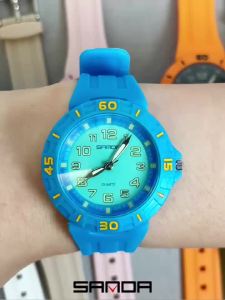 Sanda | SANDA Popular Children Student Quartz Watch Fashion Simple Waterproof Silicone Strap Kids Wristwatch