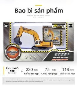 Mô Hình Máy Xúc Đất Hợp Kim Mô Phỏng