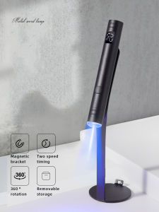 Mini UV LED Nail Dryer Portable Uv Light Lamp for Gel Nail Polish With 360° Rotation Magnetic Holder Fast Drying Handheld Lamp
