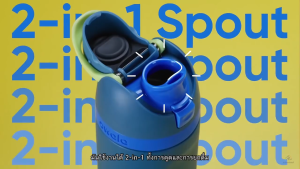 (Ready Stock)Owala FreeSip Insulated Stainless Steel Water Bottle with Locking Push-Button 24oz