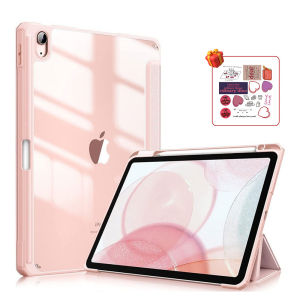 For iPad Mini 6 7 8.3inch Tablet Case Triple Fold / Y-Fold /High Transparency/ Acrylic Base Shell (With Pencil Slot) Cover