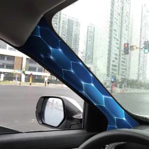 Car Interior A-Pillar Modification Film Floral and Girl Pattern Universally Compatible with All Car Models.