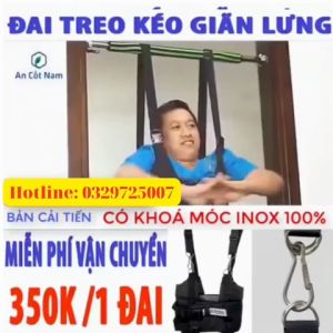 Đai Treo Kéo Xà Đơn Giúp Kéo Giãn Cột Sống Lưng Cải Thiện Thoát Vị Đĩa Đệm