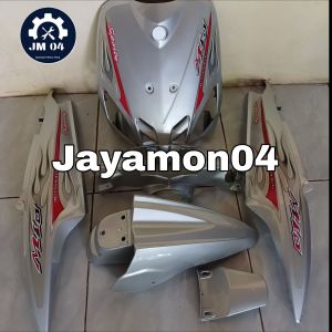 Cover body full halus motor yamaha mio sporty 2006+striping api warna putih