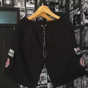 Cena Cargo Pendek Pria Wanita Musik Punk Romi Premium