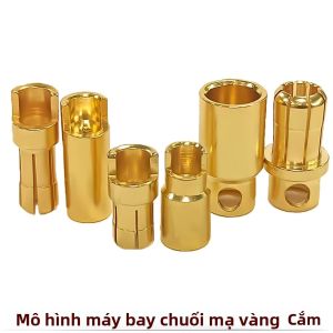 Bộ 10/50/100 Cặp Đầu Nối Amass 5.5mm 6mm 8mm Đực Cái Đầu Nối Hình Chuối Cho Pin Lipo ESC Động Cơ Phụ Kiện Đồ Chơi Điều Khiển Từ Xa