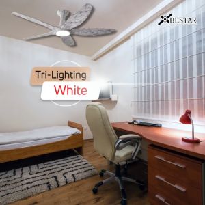 [CDC SG60] $488 YES-BASIC INSTALL- Yes Wifi BESTAR Rapture Ceiling Fan DC Motor 24W LED Light Remote+ Google Tuya Alexa Smart Life Great Wind Spread