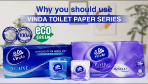 [Bundle of 2/4] Vinda Prestige 3 Ply 4D-Deco Embossed Toilet Paper Roll (200sx16 Rolls)