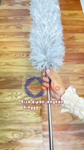 Kemoceng microfiber 280cm tarik tekuk panjang alat bersihkan rumah