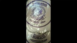 Kertas Nasi Bunga Romacoo Ungu: Pack isi 100 Lembar & Diameter 27 cm