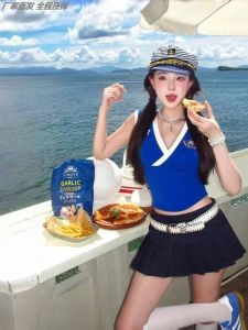 Mũ Thủy Thủ Trắng Phong Cách Cổ Điển Cho Bé Gái Mũ Thuyền Trưởng Mũ Hình Tam Giác Mũ Chụp Ảnh Mũ Lưỡi Trai Mũ Lưỡi Trai Mùa Hè