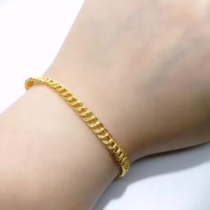 Yon Hing Rantai Tangan Coco Pasir Kosong Emas 916 10G Ke Bawah Emas 916