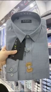 Áo sơ mi dài tay Owen ghi vân  AS230557 - Slimfit