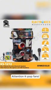 Kimstar KS-1212 Super Heavy Duty Karaoke (w/o TV) Set Big Size Bluetooth Speaker with Microphone