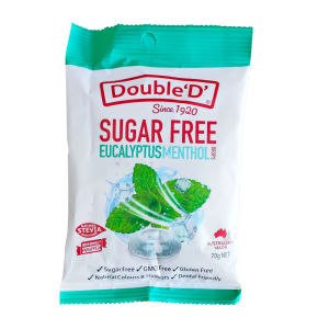 Double D Australian Sugar Free Mint Flavored Hard Candy Alcohol Sweetener Maternity Snacks Leisure Small Treats 70g Bag