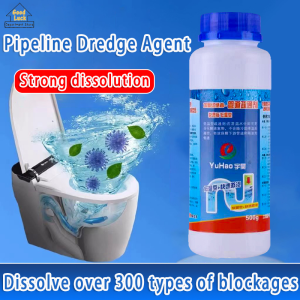 Pipeline Dredge Agent Powerful Home Clean Plumbing Agent Clog Remover Unclog Drain Powder Cleaner Sewer Hair Decomposition Channel Powder Toilet Jam Pipeline Dredge Powder 管道疏通剂