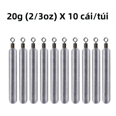 Bộ 10 Chì Câu Cá 3.5g-20g Chì Chìa Câu Cá Chép Phụ Kiện Câu Cá