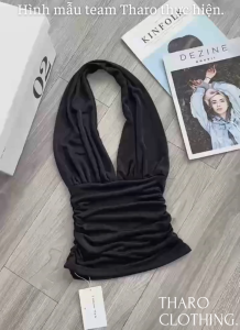 Áo Cổ Yếm Hở Lưng Nhún Sườn - Tharo Clothing [AO00269]