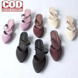 sandal sepatu tali hak tebal harga promo