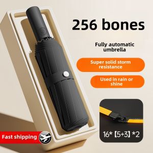 Automatic Folding Large Sunshade Umbrella for Men Rainproof UV Protection Double Person Windproof Sunny Rain Umbrella Sun Blocking Umbrella