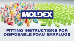 MOLDEX 6800 1Pair Pura-Fit Earplugs Soft Comfortable Ear Plugs Travel Sleeping Noise Reduction 33dB