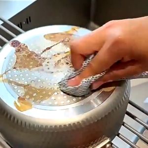 Kain Lap Stainless Kawat & Sabut Cuci Panci Wajan