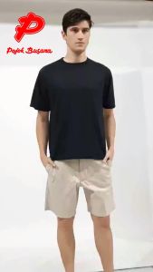 Pojok Busana Tee Shirt Premium Colors Pria - Baju Oblong Kaos T-Shirt Kasual Polos Cowok Warna Warni