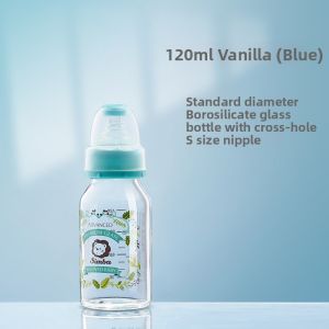Newborn Infant Anti-Colic Glass Bottle Wide Mouth