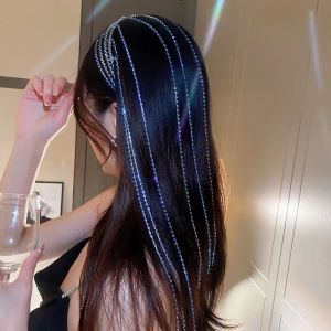 Lucky Spring ที่คาดผมติดพู่ คริสตัล สไตล์เกาหลี กระบวนการ Diamond Headband