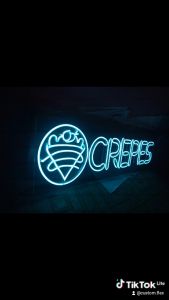 Neon Flex Crepes Tulisan Logo untuk Kamar Aesthetic Indoor Outdoor Murah