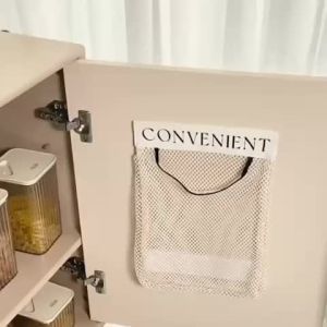 Túi lưới đựng đồ đa năng dán tủ bếpGiỏ túi đựng tất vớ Túi đựng đồ lót dán tường cạnh tủTúi lưu trữ túi bóng rác ALLIN