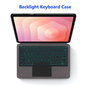 AJIUYU | 2 in 1 Keyboard Case For Samsung Galaxy Tab S11 11 Inch 2025 Tablet Cover For Tab S11 11" SM-X730 TouchPad Backlight Keyboard