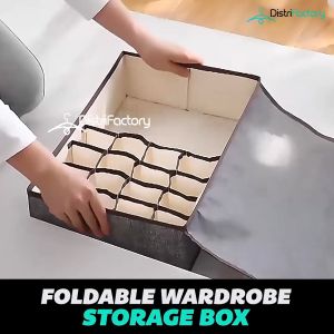 Large Capacity Household Underwear Storage Box Foldable Socks Bra Storage Bra Organizer Storage Box