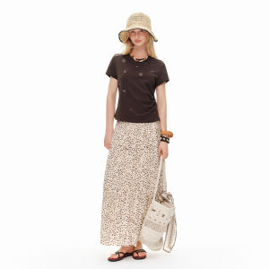DUSHU | Customizable Embroidered Fitted Summer T-shirt Womens Top