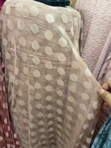 Kain tile dot / brukat tile dot arahan gamis (harga tertera setengah meter)