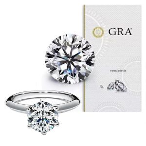 แหวนเงินแท้ S925 ชุบทองคำขาว 14K ประดับเพชรโมอิสซาไนต์ VVS1 สำหรับผู้หญิง ของขวัญสุดหรูสำหรับงานหมั้นคู่บุรุษ