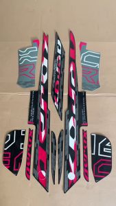 STRIPING STICKER Yamaha Aerox rc 155 2023 2024 grey abu abu hitam pink magenta