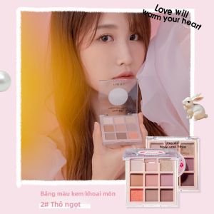 FLORTTE | Bảng Màu Mắt Lì Kim Tuyến Trung Tính 9 Màu