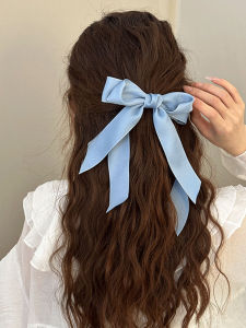 French Ballet Style Hair Clip with Butterfly Knot Stretchy Half Updo Hair Clip Women Sweet Elegant High End Hair Accessories