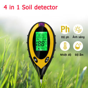 [ƯU ĐÃI GIÁ SỐC] Máy Đo Độ PH Kỹ Thuật Số Đa Năng 4 Trong 1 Kỹ Thuật Số Máy Đo Độ Ẩm Đất PH Meter Nhiệt Độ Độ Ẩm Ánh Sáng Mặt Trời - Dụng Cụ Làm Vườn Cho Nhà Máy