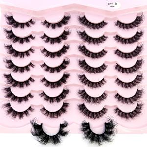 ขนตาปลอมมิงค์ 14 คู่ ขนตาปลอมนุ่มฟู ขนตาปลอมแบบดราม่าและยุ่งเหยิง ขนตาปลอมมิงค์แบบตาแมว