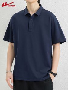 Áo Thun Polo Nam Mùa Hè Mỏng Tay Ngắn Bằng Lụa Băng Rộng Rãi Thường Ngày Thương Hiệu Warrior Phong Cách Trẻ Trung Cotton Polyester Spandex