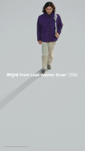 [New] Mijia Front Load Washer Dryer 10.5kg | Lồng giặt siêu lớn cho hiệu quả giặt sấy vượt trội | Loại bỏ tới 9999% vi khuẩn với chu trình giặt hơi nước | Điều khiển thông minh qua ứng dụng Xiaomi Home