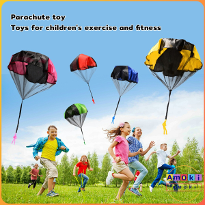Amoki Hand Throwing Parachute Kids Toy Children Fly Parachute Sport Educational Toys