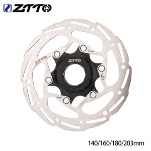 ZTTO Bicycle Brake Center Lock Disc Rotors 203 180 160 140mm High Strength Steel 1.8mm Fit Any Pads For MTB Road Bike