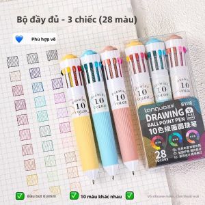 Bút Bi Hoạt Hình 28 Màu Languo 0.8mm Bút Viết Và Vẽ Nhiều Màu Cầm Mềm Dùng Cho Đồ Dùng Học Tập