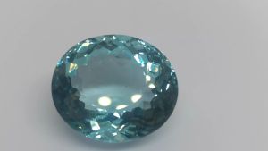 Awesome Natural Light Blue Brazil Quartz 28.60 Cts. Oval Cut Eye Clean Grade AAA+ Loose Gemstone